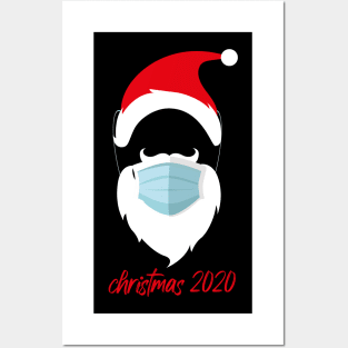 Christmas 2020 Funny Santa Wearing A Mask Posters and Art